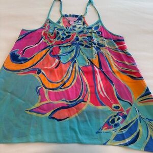 Lilly Pulitzer Multicolor Floral spaghetti strap Top XS